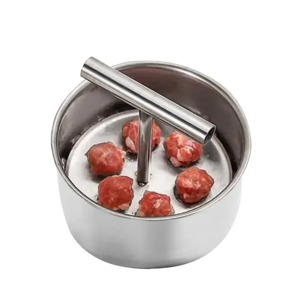 Press Meatball Maker Stainless Steel Meatball Maker Meat Balls Manual Multi-functional Maker Tool Household Kitchen Manual Mold — image 7