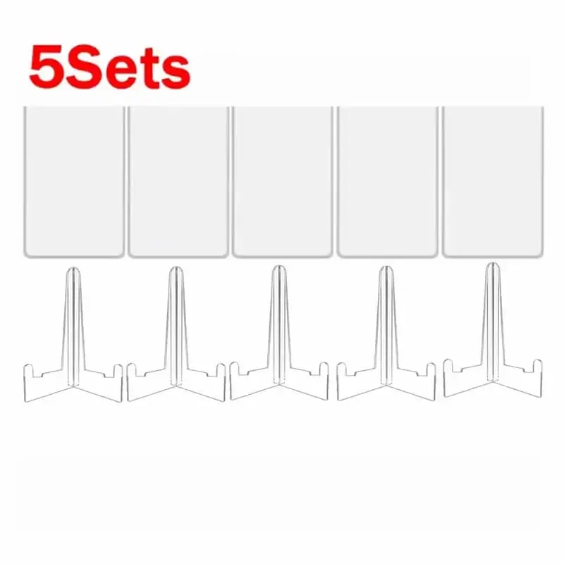 1-10pcs Hard Plastic Cards Sleeves And Stand Display Set For Yugioh Pokemon Baseball Football Game Card Trading Protectors — image 4