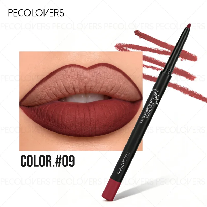 Matte Lip Liner Natural Lipstick Pen for All Light Types Accurate Defind Lip Lines Nude Pink Beige Red Tones Daily Makeup — image 12