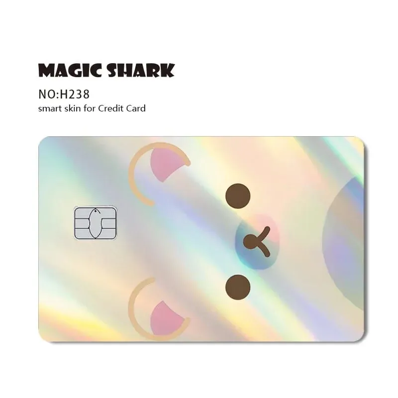 2026 New Cute Holographic Mouse Cat No Fade Laser Reflective Front Skin Cover Skin Sticker for Credit Card Debit Bank Card — image 17