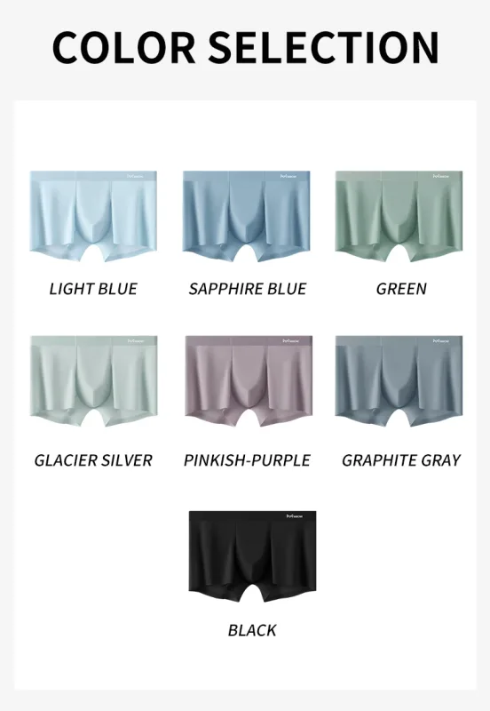 MiiOW 3Pcs Ice Silk Men Panties Mesh Breathable Mens Underpants 10A Antibacterial Crotch Men's Underwear Boxers Man Boxer Briefs — image 21