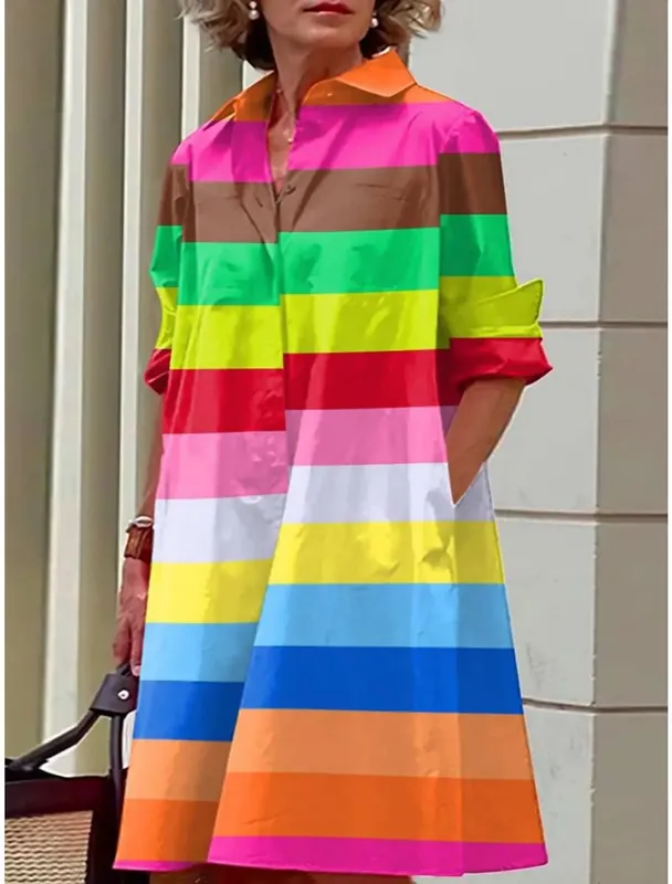 S-5Xl サマーシャツドレス ホワイト ブルー イブニング ヴィンテージ ドレス パーティー エクストラロング 女性の ルーズガウンのみ 青磁プリントガウン — image 12