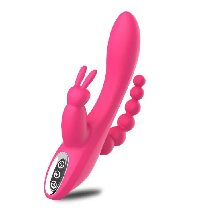 12 Modes G Spot Rabbit Vibrator Clitoral Stimulator Anal Triple Curve Massager Anal Beads Sex Toys For Women Couples Dildo — image 8