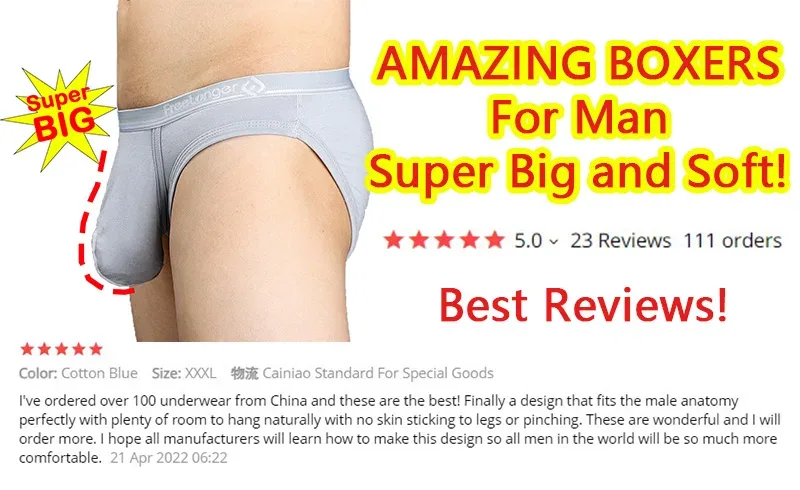 Man Breathable Underwear Penis Pouch Open Hole Boxer Sexy Comfortable Soft Underpants Lingerie Prolong Sex Time Improve Briefs