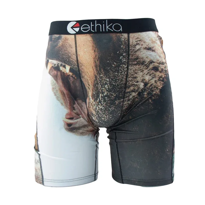Cueca boxer masculina 1 peça, malha respirável, virilha, cueca de natação plus size L-3XL, cueca boxer masculina 3256809682889500