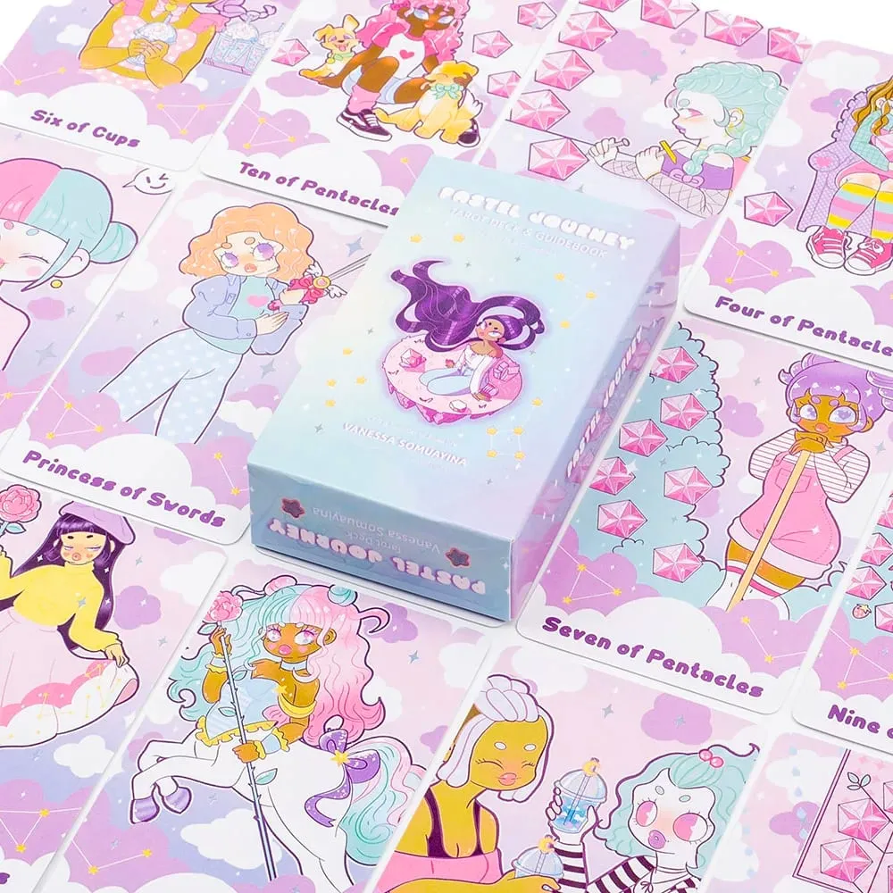 2026 New Style Pastel Journey Tarot Deck 78Pcs Tarot Cards Tarot Deck Collectible Oracle Card Set 10.4*6.1cm — image 4