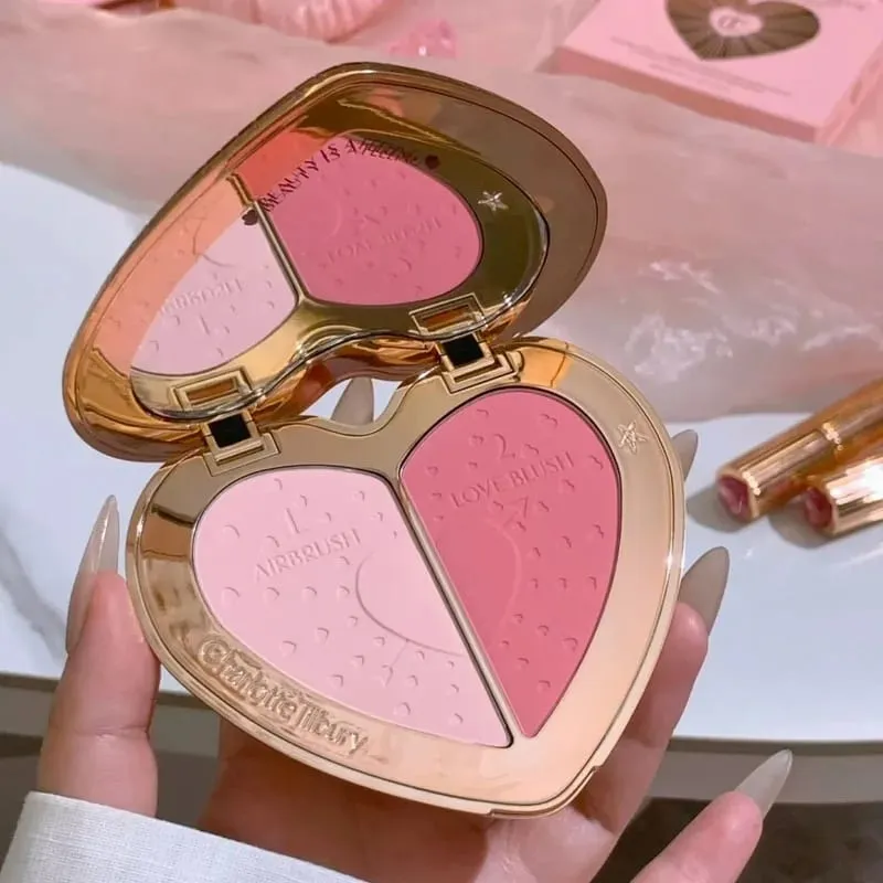 CT Lip Cheek Dual-use Blusher Cream Two Color Highlight Powder Waterproof Blusher and Two-color Highlights Blusher Cosmetics — image 25