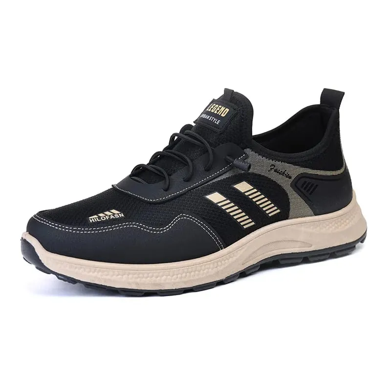 Flat Shoes for Men Non-Slip Soft Soles Comfortable Dad Shoes for Middle-Aged and Elderly People Walking Shoes for Men Spring and Autum New Casual Shoes