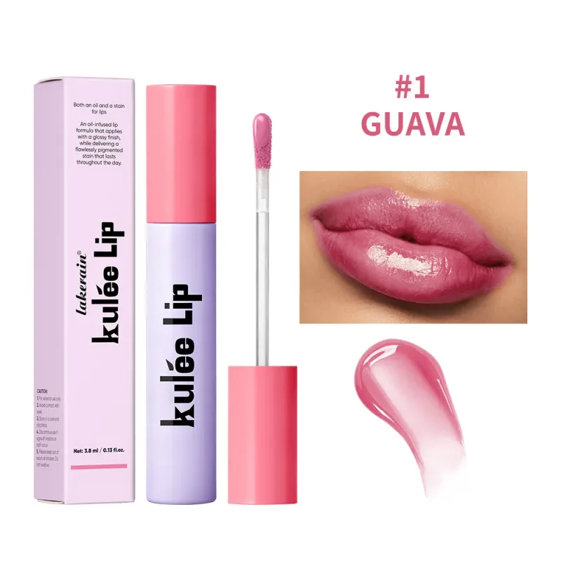 Stain Tinted Lip Oil Long Wear Moisturizing Shiny Lip Gloss Soft Texture Non Sticky Repair Chapped Lips Daily Women Beauty Lip C — image 8