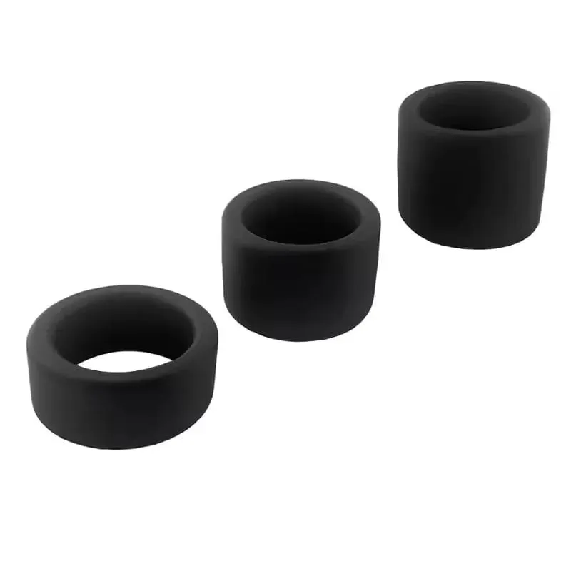 Male Silicone penis lock cock Ring bondage Erection Delay Ejaculation Reusable Enlargement ball Luminous stretcher Sex Toy Men — image 1
