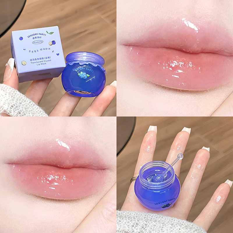 Green Grapes Clear Lip Gloss Maintenance Moisturizing Lip Balm Exfoliating Scrub Nourishing Lips Care Peach Water Gloss Lip Tint — image 9