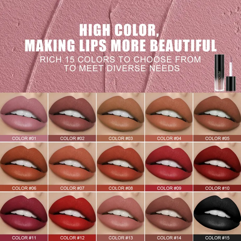 Multiple Colors Matte Velvet Lip Gloss Waterproof Long-lasting Non-stick Cup smooth Lipstick To Apply High Color Rendering — image 3