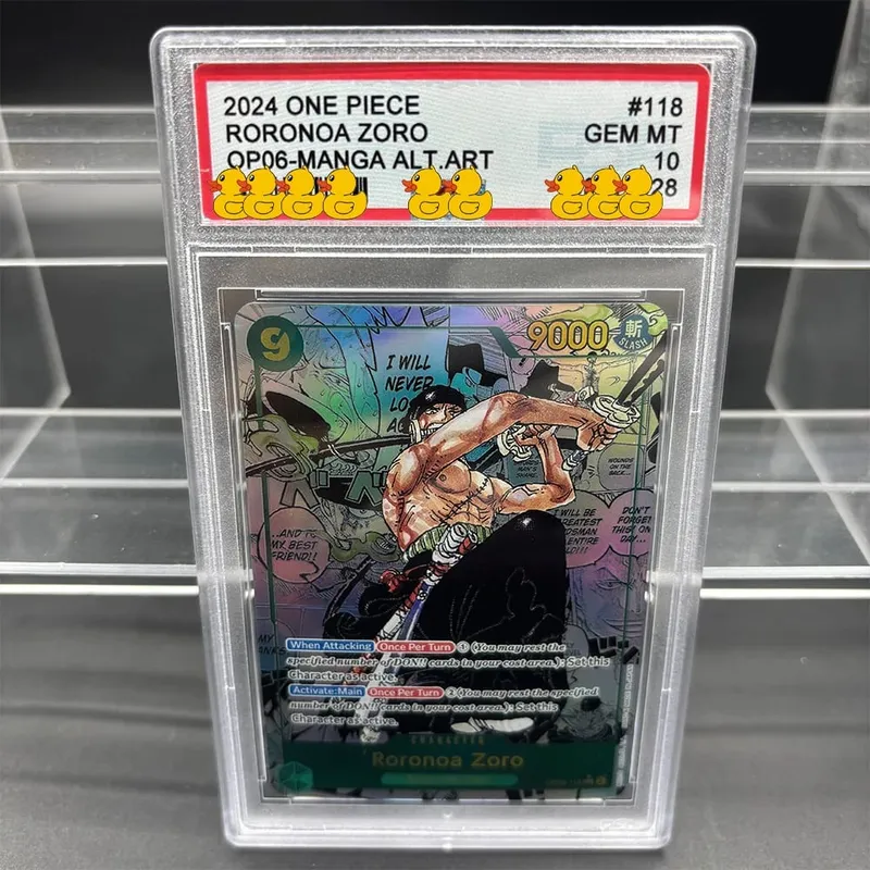 DIY OPCG Rating Card Collection Card 2023 ONE MONKEY D. LUFFY OPO5-MANGA ALT.ART Copy 10Points Rating Card Anime Game Gift — image 11