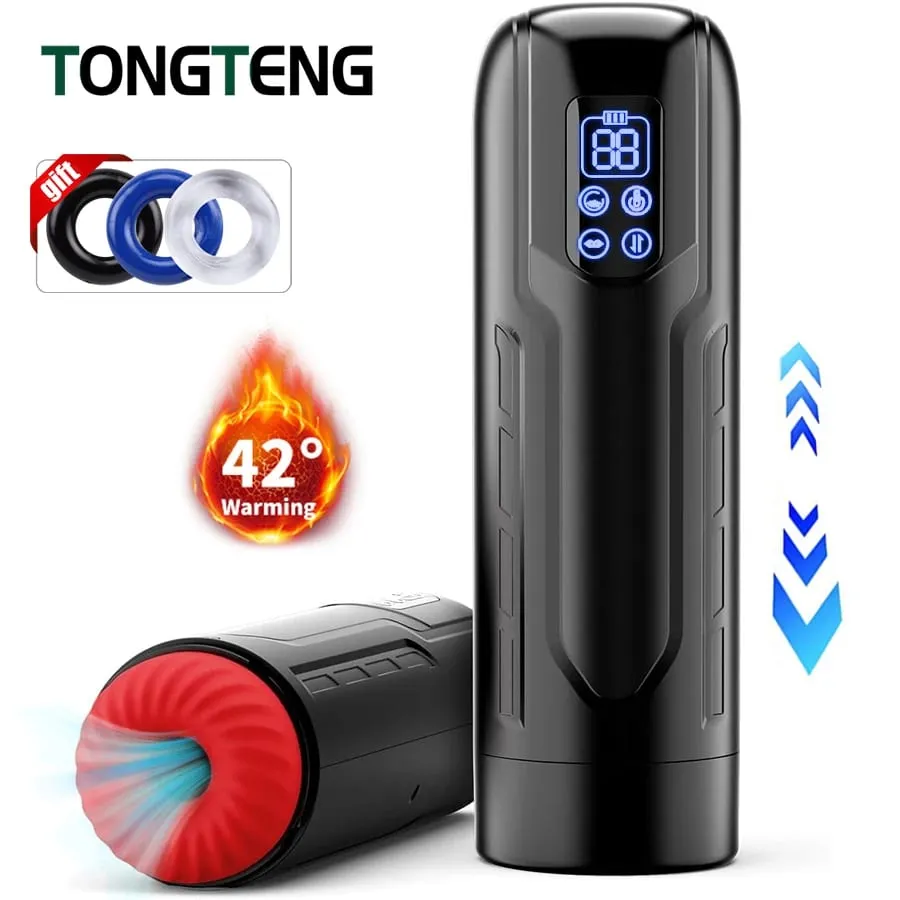 Automatic Male Masturbator Cup with Sucking Thrusting Heating Modes Stroker Blowiob Machine LCD Display Adult Sex Toy for Men — image 3