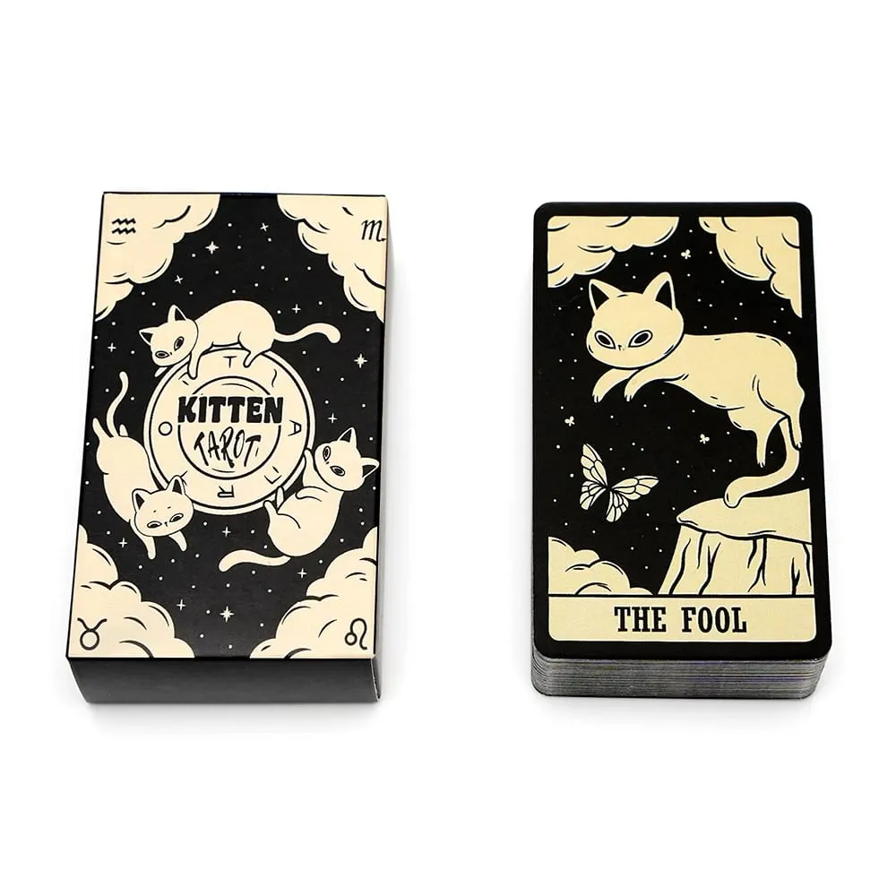 78pcs Cards Deck Kitten Tarot Cards Oracle Card Fate Divination Leisure Entertainment Family Gatherings Tarot Card Board Game — image 6