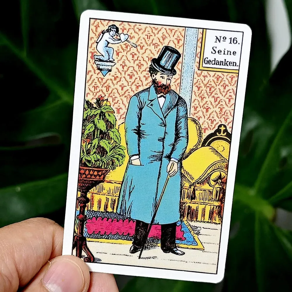 9*6cm 36+6 Pcs Cards 1890s Original Kipper Cards In Both Directions Germany Language Printed on 350GSM Double Embossed Paper — image 2