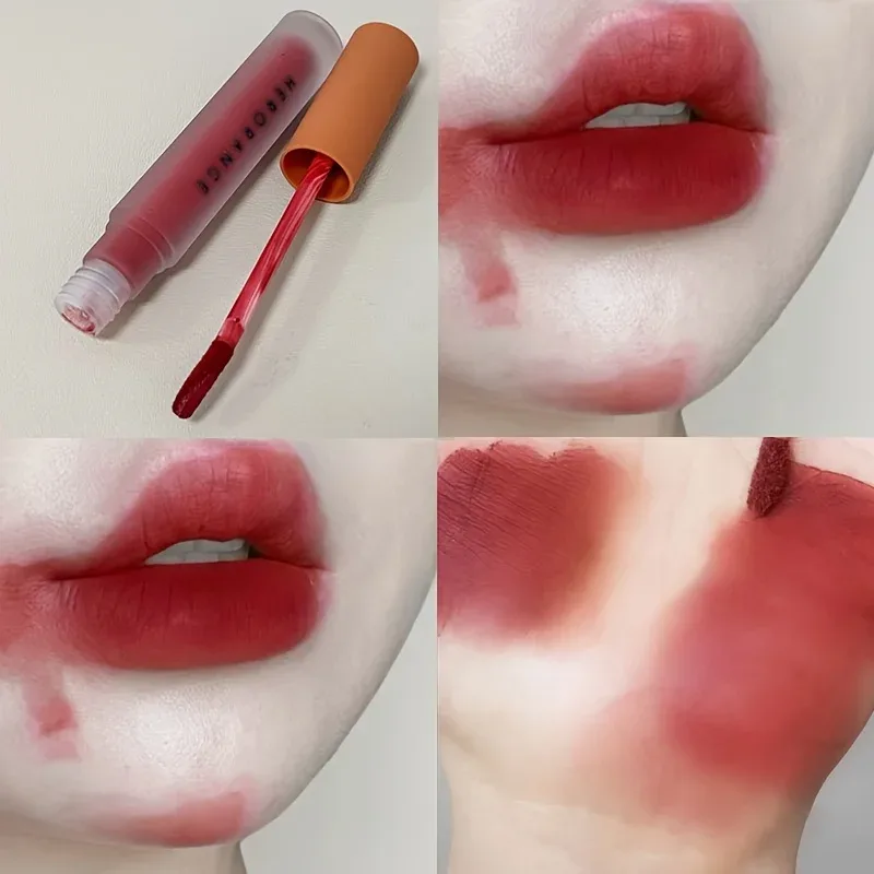 Herorange Velvet Matte Lip Mud Low Saturation Waterproof Long Lasting Non-Sticky Cup Lip Makeup — image 3