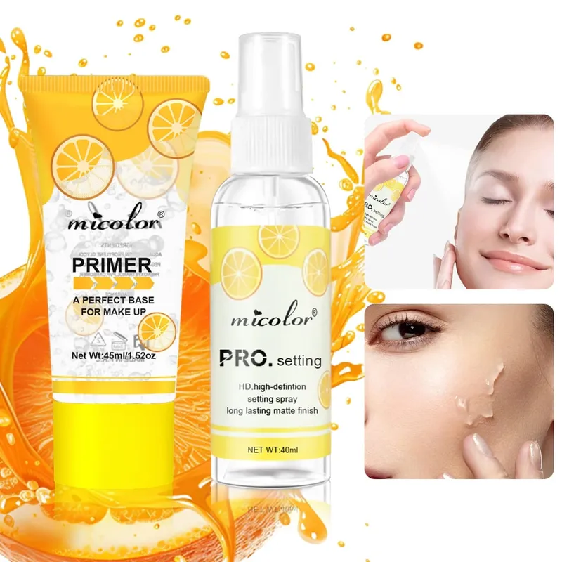 Makeup Set Of Makeup Primer + Setting Spray Invisible Pore Color Rendering Hold Makeup For Base Makeup And Makeup Finishing — image 8