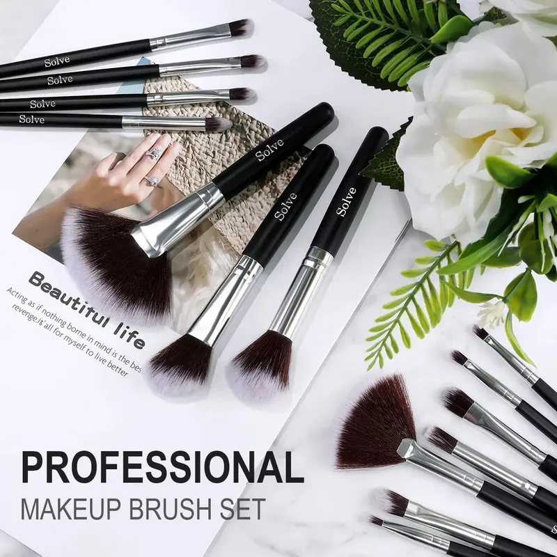 New Style Black 32pcs Makeup Brushes Set Premium Soft Cosmetic Powder Blending Foundation Eyeshadow Blush Brush Set Kit