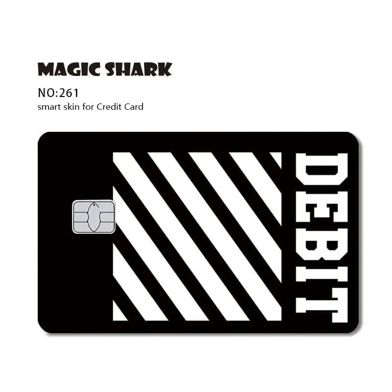 Magic Shark Dog Meme Hunter Snake Stonks 3M Matte PVC Front Sticker Film Cover Skin for Bank Debit Credit Card — image 11