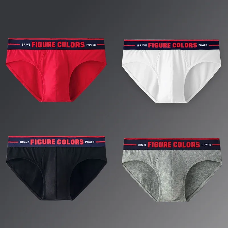 4pcs Men's Briefs Underwear Sexy Antibacterial Men's Panties Underpants Male U Convex boxer briefs for Man Absorbent Elastic — image 27