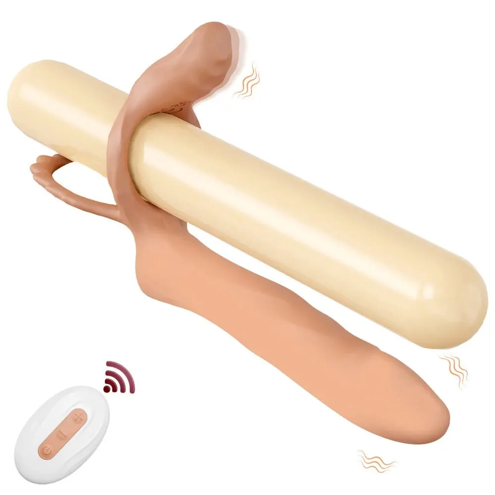 สอดใส่คู่Vibratorสำหรับคู่แหวนอวัยวะเพศชายSemenแหวนอวัยวะเพศชายขยายเรียลไทม์Vibratingเพศของเล่นสำหรับผู้ชายผู้ใหญ่ — image 1