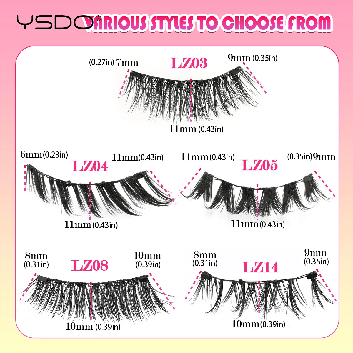 Magnetic Eyelashes Reusable Winged Magnetic 3D Mink Lashes Long-Lasting No Glue Needed False Eyelashes With Tweezer Makeup — image 5