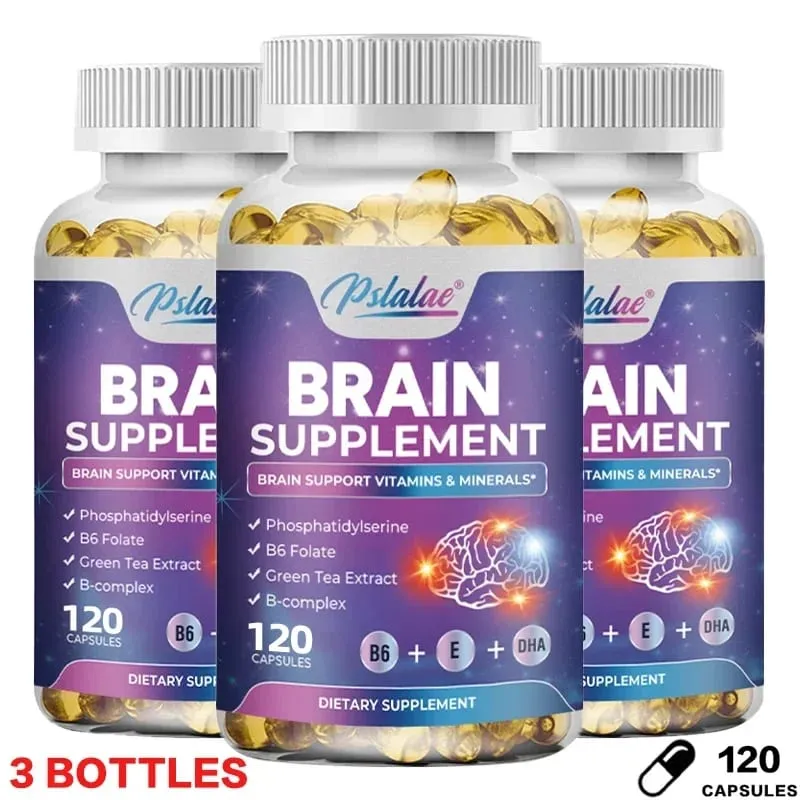 Brain Supplement - Supports Brain Health Cognitive Function Improves Mental Clarity and Boosts Memory and Concentration Vegan