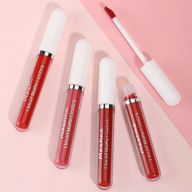 10 Color Waterproof Matte Velvet Lip Glaze Long-Lasting Silky Red Liquid Lipstick High Pigmented Lip Gloss Sexy Makeup for Women — image 7