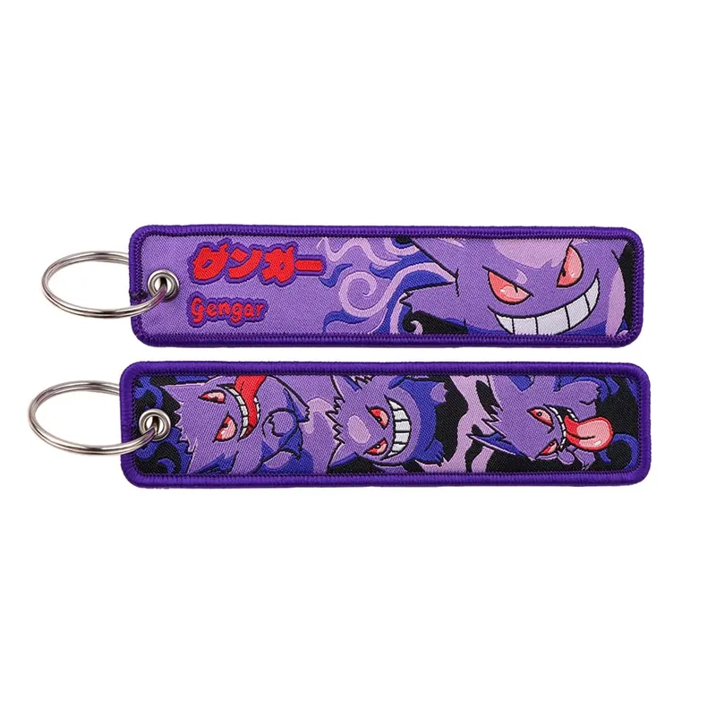 Japanese Anime Elf Monsters Keychain for Cars Backpack Key Holders Embroidery Keyrings Key Tag Jet Tag Accessories Gifts 1pcs — image 17