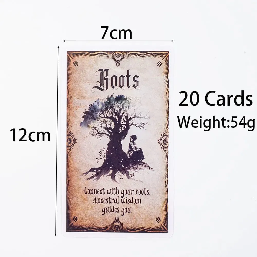 Wise Witch Oracle Cards 20Pcs English Version Fate Divination Tarot Cards FortuneTelling Card Games Party Board Game 12x7cm — image 4