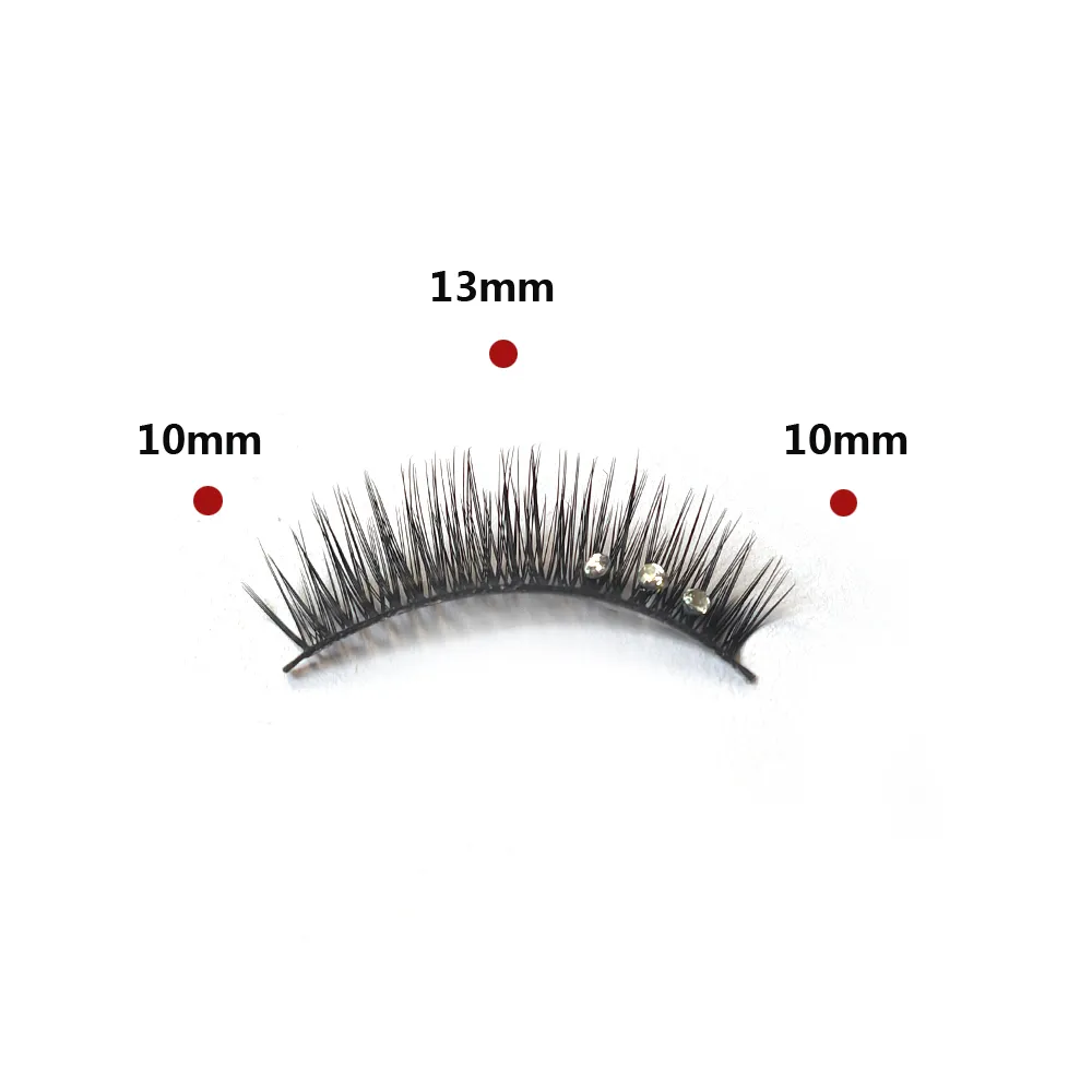 5 Pairs Makeup Diamond False Eyelashes Set Show Catwalk Party Shinny Eye Lashes Handmade Eyelash Shinning Cosmetics — image 4