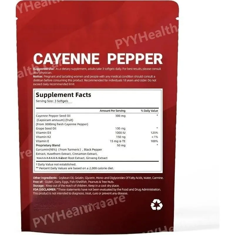 Tobolky z kajenského pepře s kurkumou z hroznových semínek, červené řepy, vitamíny D3 K2 E, bylinný doplněk — image 6
