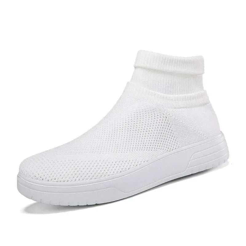 Sock Shoes for Men Spring 2026 New Couple Socks Breathable Mesh High Top Casual Shoes for Men One Foot Thick Soled Sneakers Men — image 12