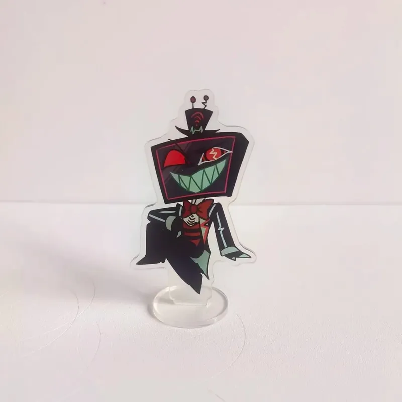 Anime Hazbin Hotel Alastor Morningstar Cosplay Stand Acrylic Cartoon Figure Standing Birthday Gifts Bag Decor Collection — image 10