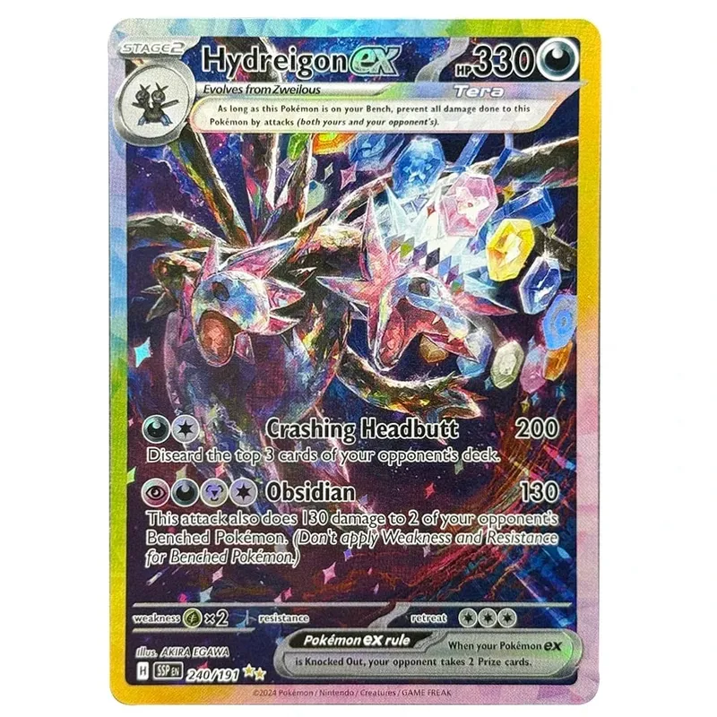 PKM English Single Card Surging Sparks Latios Hydreigon Pikachu Milotic Kingdra Game Trading Collection PTCG Proxy Toys Gifts — image 5