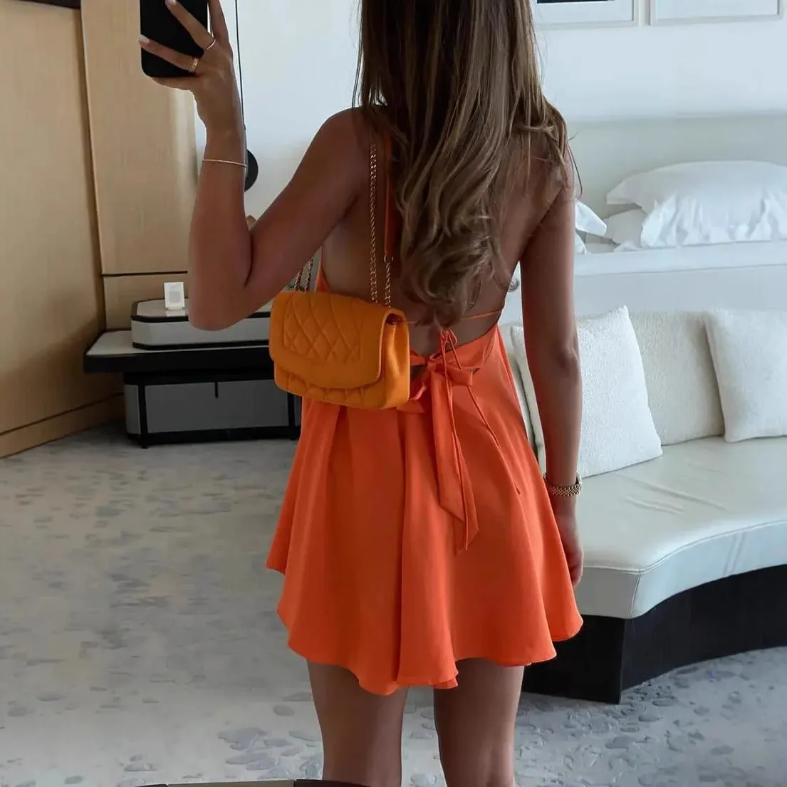 2025 Sexy Party Off Shoulder Dresses Women's Elegant Sleeveless Hollow Out Beach Dress Backless High Street Lady Summer Vestidos