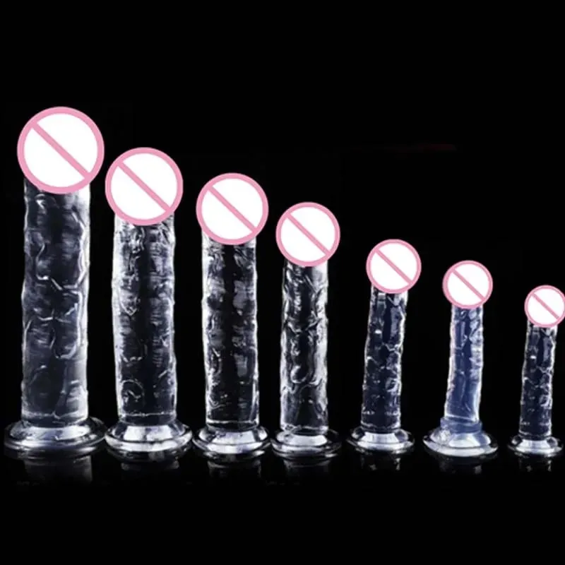 Realistic Dildo Jelly Penis Suction Cup Dildo 7 Size Female Masturbator Clitoral Stimulator Big Dick Lesbian Sex Toys For Women — image 5
