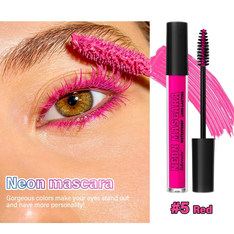 Halloween Eye Makeup Kit Purple Mascara Body Face Hair Glitter Stick with Drawstring Pouch Cosmetic Set Party Costume Festival — image 6