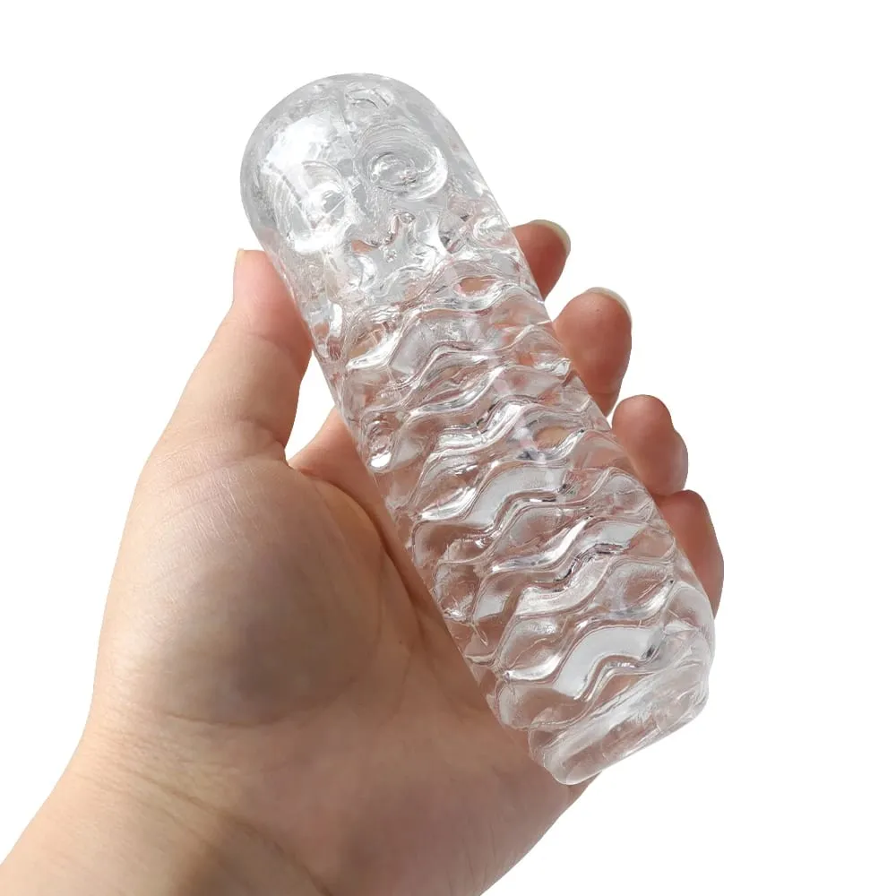 Masturbation for Men Penis Pleasent Aircraft Cup Device Soft Transparent Pocket Vaginal Sleeve Training 18 Adult Erotic Sex Toys — image 4