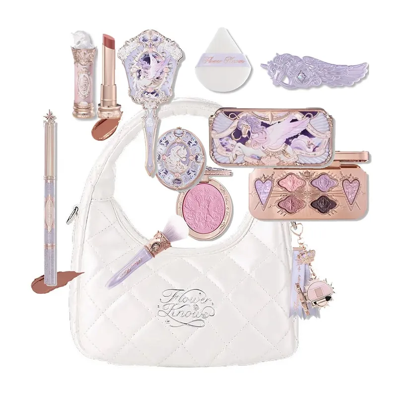 Flowerknows Makeup Set All In Flower Knows Little Angel Highlighter Powder Blush Strawberry Rococo Lip Gloss Perfume Kit