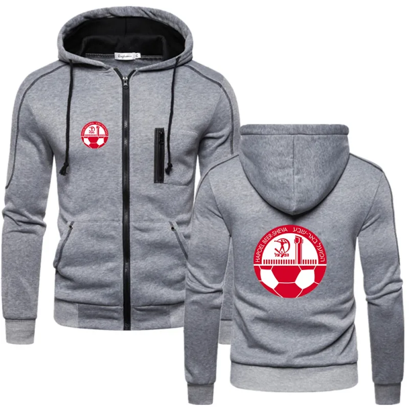 2023 New Men Printing Hapoel Beer Sheva Fashion Brand Spring and Autumn Comfortable Casual Solid Color Hoodies Sweatshirt Tops