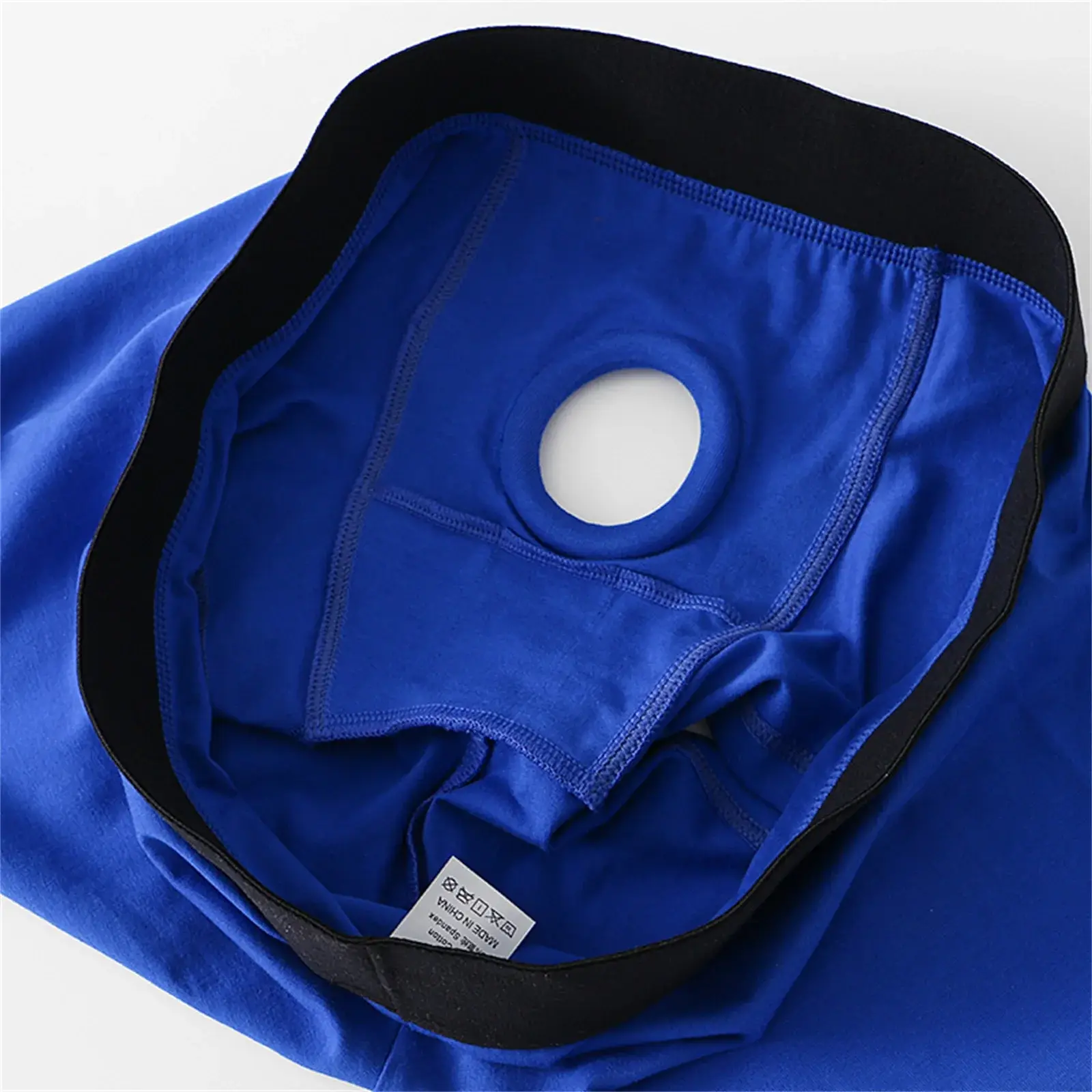 Men Underpants Open Pouch Hole Boxer Shorts Cockring Panties Cock Silicone Ring Cotton Underwear Boxershorts — image 10