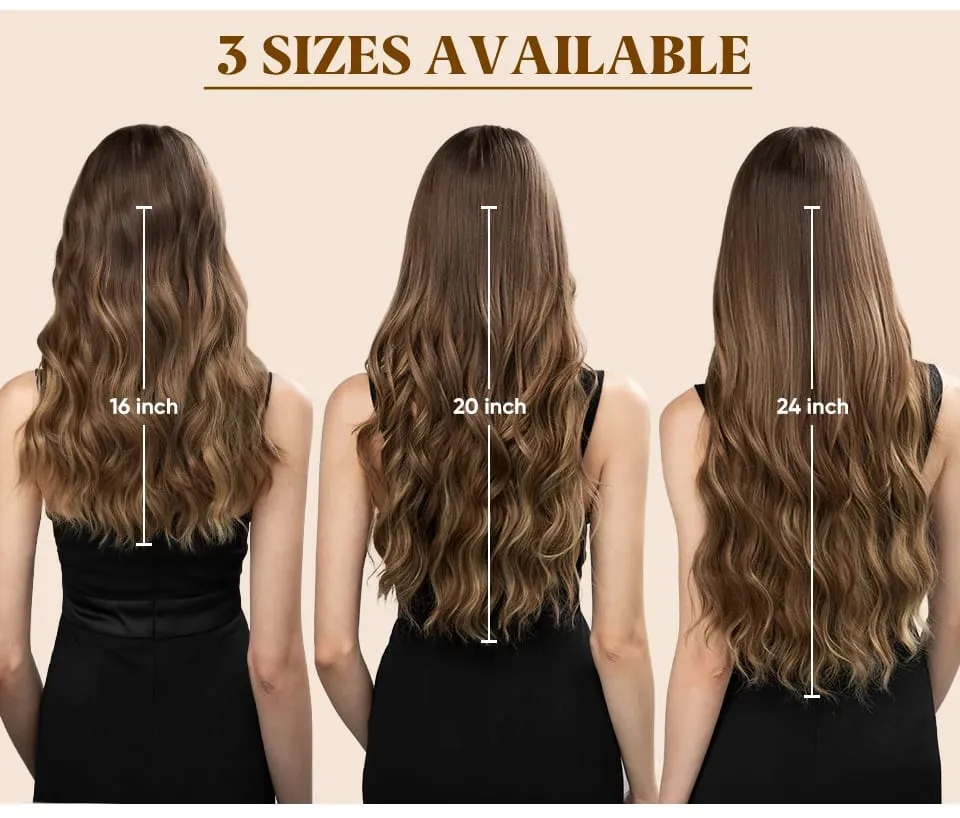 Synthetic Wave Invisible Wire With Clips Hair Extensions Fish Line Natural Blonde Clip In Hairpiece Fake Hair Piece — image 10