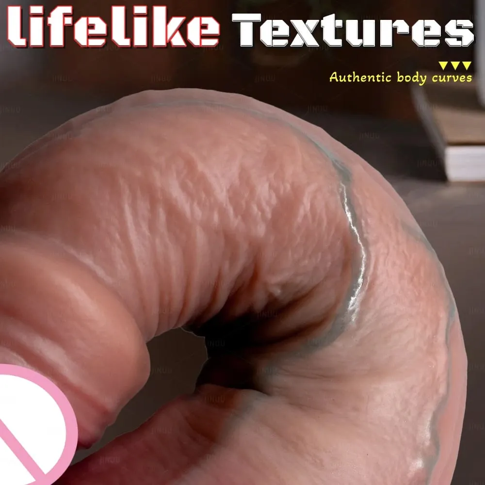 Realistico 3 Formati Fimosi Dildo Pene Realistico Molle Del Silicone Genitali Maschili Masturbazione Vaginale Ventosa Cazzo Donna Sesso Anale — image 6