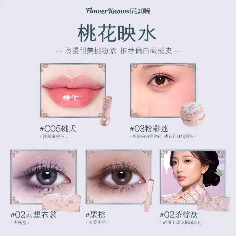 Flower Knows Butterfly Cloud Shoulder Series Gift Box Lip Glaze Blush Eyeshadow Mascara Contouring Makeup Set 5Pcs/1Set — image 9