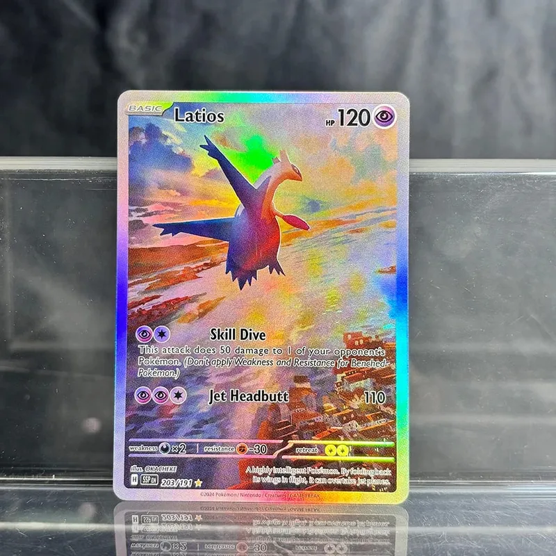Proxy Cards Surging Sparks Holographic Game Trading Collection Cards Pikachu Latias Hydreigon EX Single PKM Foil Cards (SV) — image 6
