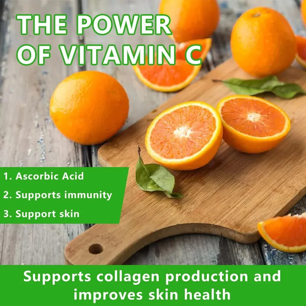 Vitamin C 1000 Mg - with Citrus Rosehip Immune Support Collagen Production Skin Health Antioxidant 120 Capsules — image 5