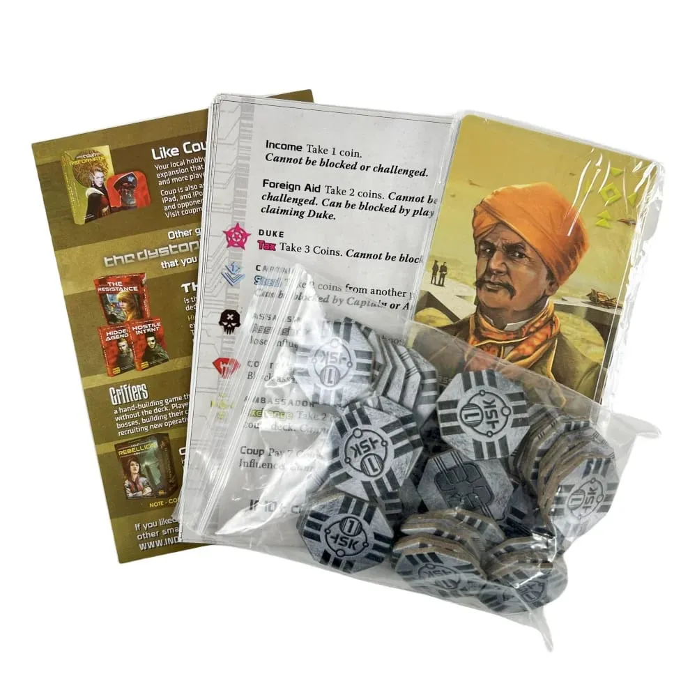 Coup Board Game Fast Fun Bluffing Party Game for 2-6 Players Perfect for Family Card Game Night Friends — image 5