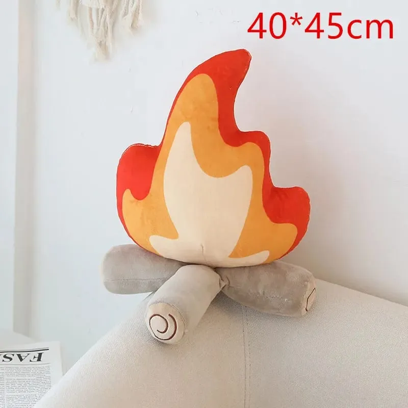 30cm/45cm Funny Simulation Bonfire Plush Toy Soft Stuffed Cartoon Fire Doll Living Room Floor Pillow Cushion Decor Gift